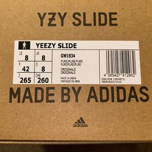 Used Authentic Yeezy Slides in Pure